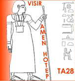 LOGO DE LA MISION ARQUEOLOGICA ESPAOLA VISIR AMEN-HOTEP HUY ATT 29 DEL INSTITUTO DE ESTUDIOS DEL ANTIGUO EGIPTO