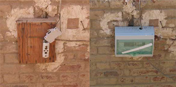 Cambio del cuadro elctrico de las instalaciones, antes y despus