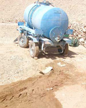 Prdidas de agua en el tanque mvil